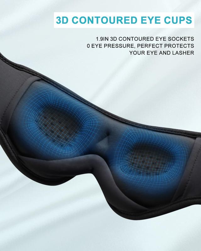 Sleep Headphones Bluetooth Sleep Mask 3D Sleeping Headphones for Side Sleepers Headphones for Side Sleepers Sleep Mask