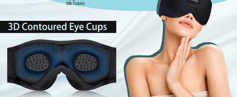 Buy 2 get 10% off,Buy 3 get 20% off,3D Bluetooth Sleep Mask with Headphones, Wireless Music Sleep Headband Eye Mask for Side Sleepers,Sleeping Comfortable Black-3D