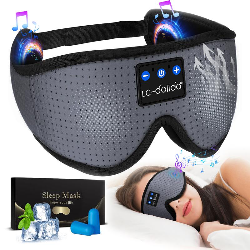 Buy 2 get 10% off,Buy 3 get 20% off,3D Bluetooth Sleep Mask with Headphones, Wireless Music Sleep Headband Eye Mask for Side Sleepers,Sleeping Comfortable Black-3D