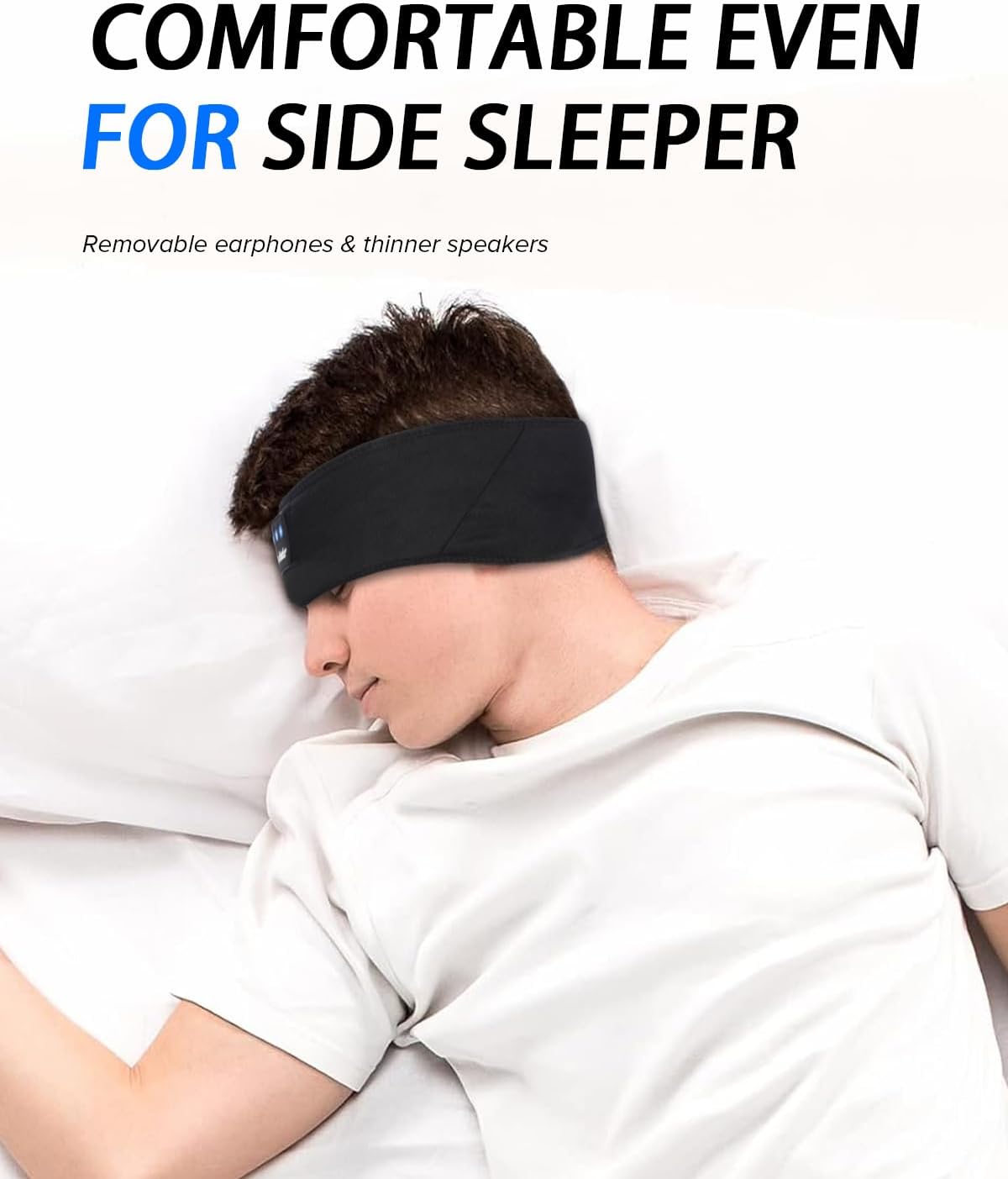 LC-dolida Headband Headphones Bluetooth Headband, Sleep Headphones Wireless Bluetooth with Ultra-Thin HD Stereo Speaker, Sleep Headband Earphones for Workout Yoga Insomnia Meditation Gifts