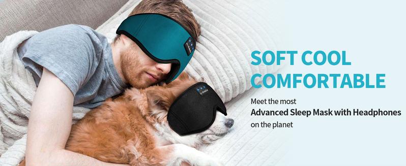 Sleep Headphones Bluetooth Sleep Mask 3D Sleeping Headphones for Side Sleepers Headphones for Side Sleepers Sleep Mask