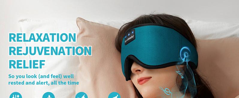 Sleep Headphones Bluetooth Sleep Mask 3D Sleeping Headphones for Side Sleepers Headphones for Side Sleepers Sleep Mask