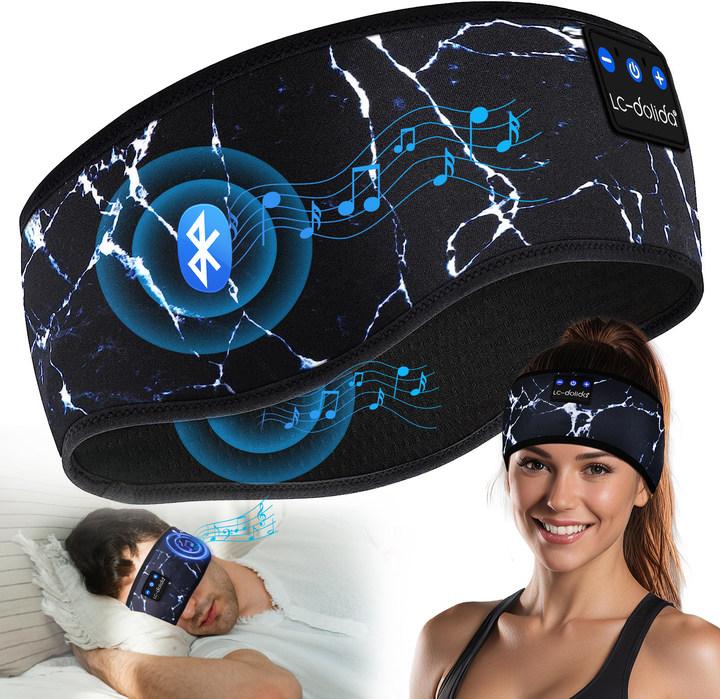 Headband Headphones Bluetooth 5.4 Headband Reflective Sleep Headphones Wireless Bluetooth, Headband Headphones for Sleeping