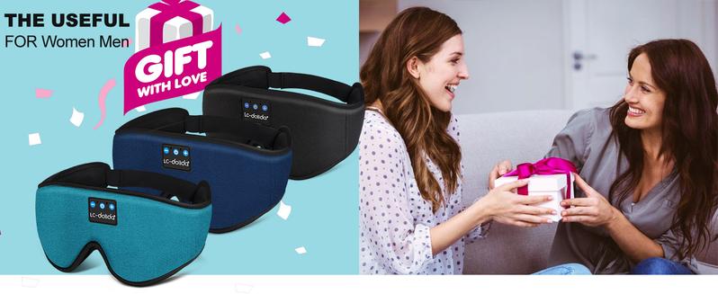 Sleep Headphones Bluetooth Sleep Mask 3D Sleeping Headphones for Side Sleepers Headphones for Side Sleepers Sleep Mask