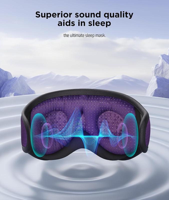 3D Sleep Mask Bluetooth Wireless Music Eye Mask, Sleeping Headphones for Side Sleepers Sleep Mask ,Speakers Perfect for Sleeping