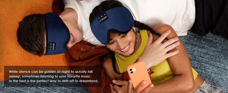 3Dsleepmask WirelessMusicEyeMask suitable for side sleeping,Bluetooth headset, wireless ultra-thin speaker, perfect for sleeping