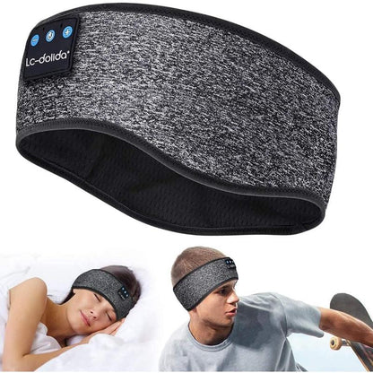 Sleeping Headphones for Side Sleepers Headband Sleep Mask with Bluetooth Headphones Ultra-Thin Stereo Sleep Mask Bluetooth Wireless Music Eye Mask