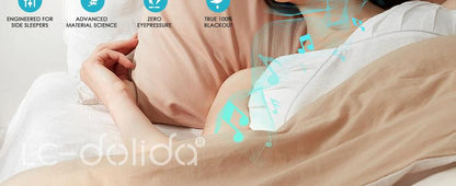 Sleep Headphones Bluetooth Sleep Mask 3D Sleeping Headphones for Side Sleepers Headphones for Side Sleepers Sleep Mask