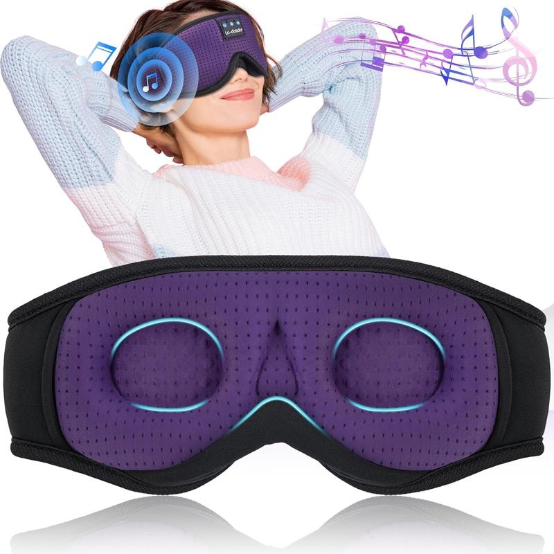 3D Sleep Mask Bluetooth Wireless Music Eye Mask, Sleeping Headphones for Side Sleepers Sleep Mask ,Speakers Perfect for Sleeping