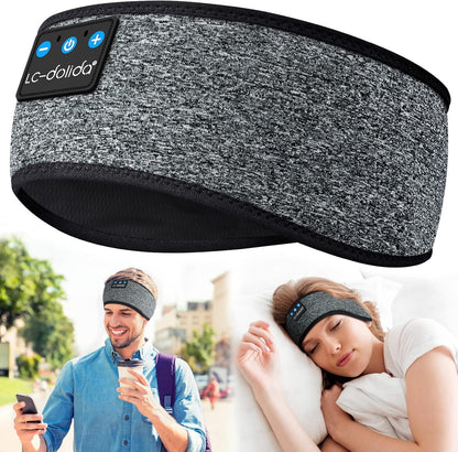 LC-dolida Sleep Headphones Headband Bluetooth 5.4, Sports Headband Earphones Wireless with Speaker Microphone USB C for Sleeping Gift Workout Jogging Yoga Insomnia Travel Meditation, Butterfly
