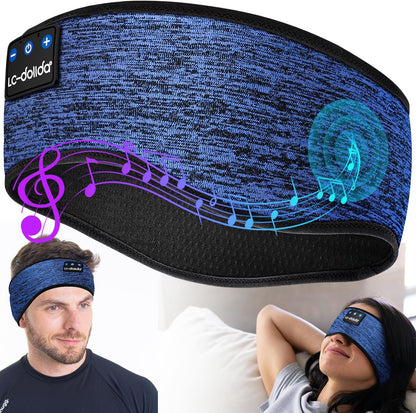 LC-dolida Sleep Headphones Headband Bluetooth 5.4, Sports Headband Earphones Wireless with Speaker Microphone USB C for Sleeping Gift Workout Jogging Yoga Insomnia Travel Meditation, Butterfly