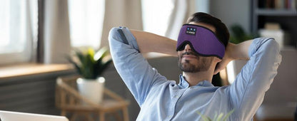 3D Sleep Mask Bluetooth Wireless Music Eye Mask, Sleeping Headphones for Side Sleepers Sleep Mask ,Speakers Perfect for Sleeping