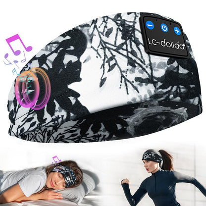 Sleeping Headphones for Side Sleepers Headband Sleep Mask with Bluetooth Headphones Ultra-Thin Stereo Sleep Mask Bluetooth Wireless Music Eye Mask