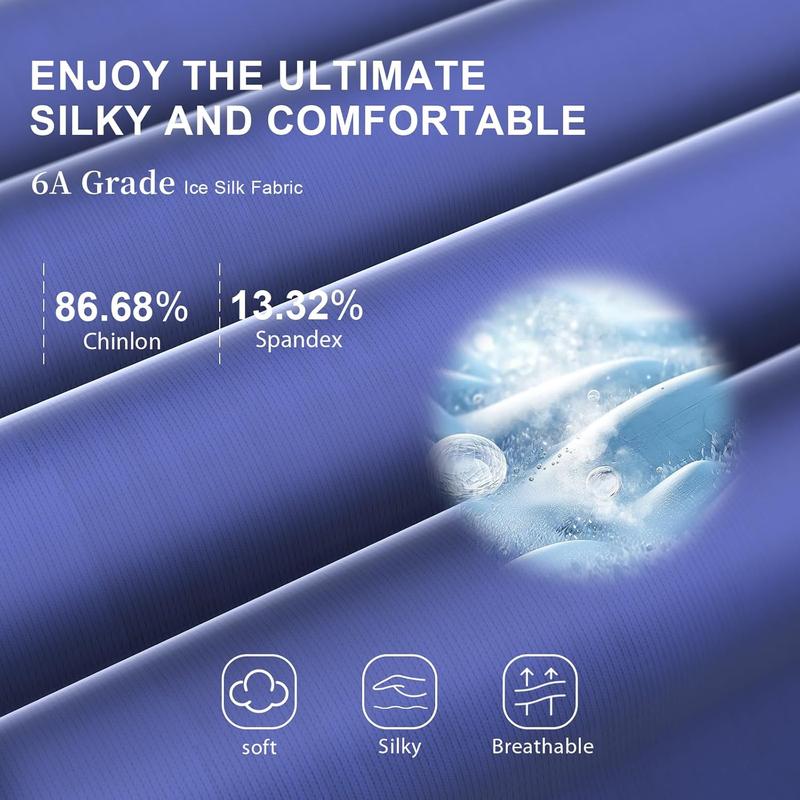 Upgraded Bluetooth 5.4 Sleep Mask with Ice Silk Fabric, Total Blackout Eye Mask for Men & Women, All-Night Comfort for Travel, Home